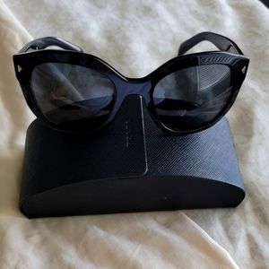 Prada SPR 16V 1AB-5S0 53mm Black Women's Sunglasses